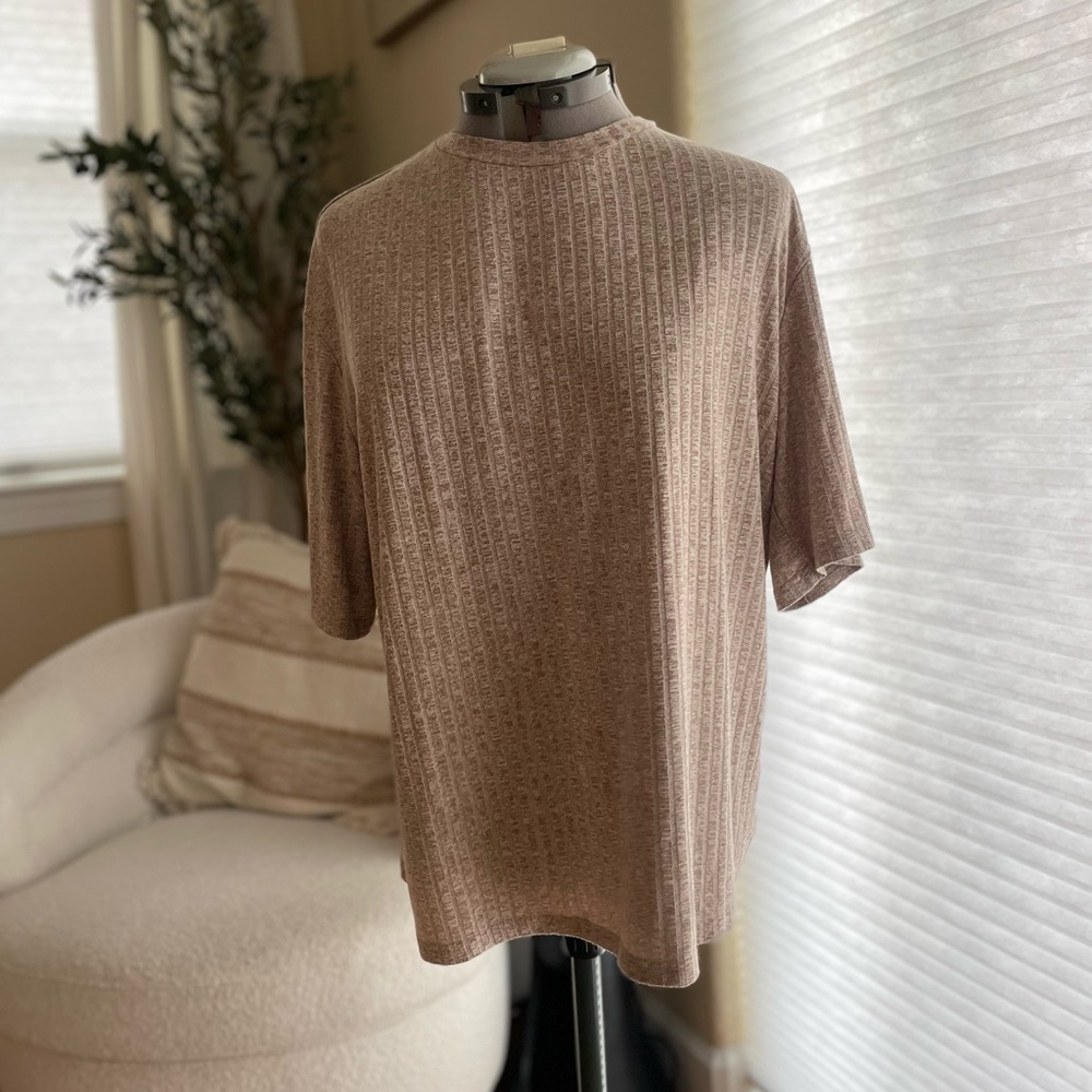 Shop Stevie Ribbed Tan Top